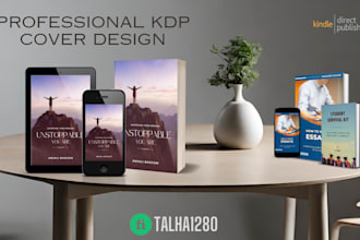 do professional kdp ebook cover, paperback design for amazon