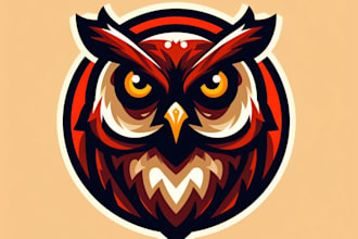 do make owl, similar, mascot logo design