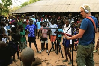 play a concert at an orphanage