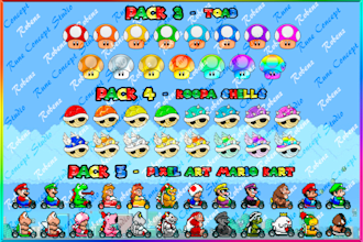 make mario bros badges and emotes