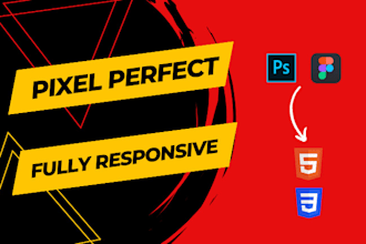 convert figma to html, xd to html css, psd to html responsive bootstrap 5
