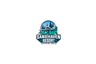 design top quality viewable resort logo