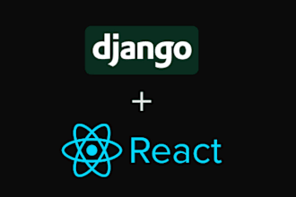 build website with django, react, nextjs, javascript and python apis