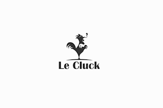 looking classically chicken concept logo