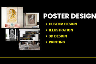 design unique wall art, poster, canvas designs