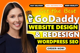 godaddy website design, godaddy redesign, godaddy ecommerce, seo wordpress