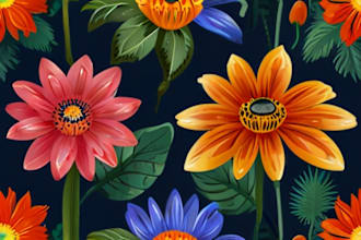 craft a beautiful botanical or floral illustration