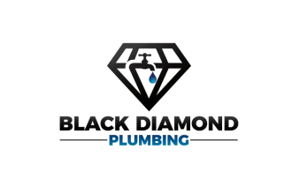 design pretty cool black diamond plumbing logo