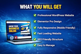 design or redesign a professional wordpress website for you
