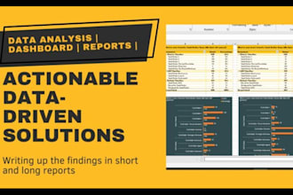 do perfect custom data analysis and data visualization