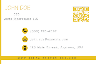 create simple business cards for you