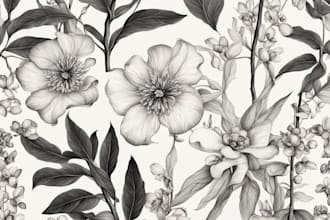 draw botanical illustration art for you