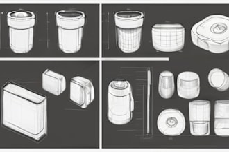 develop industrial and product design concept by sketches