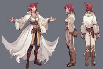 draw you fantasy character digital art