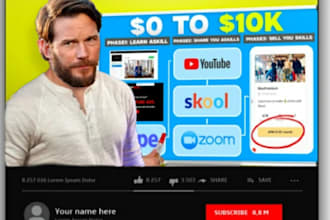 design amazing youtube thumbnail in 2 hours