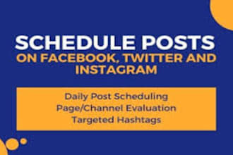 schedule your post on facebook and instagram