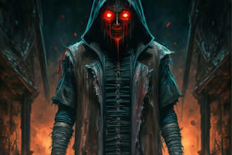 draw dark art fantasy horror character