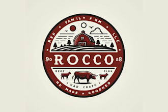 offer my services for designing a classic farm logo design