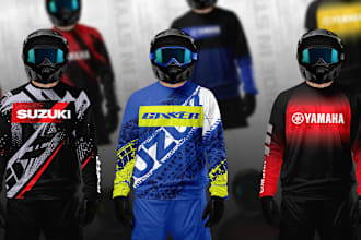design custom motocross jersey or mx jersey for sublimation