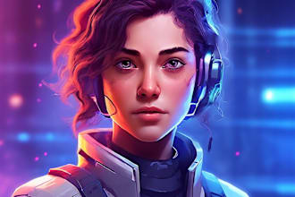 do sci fi character illustration