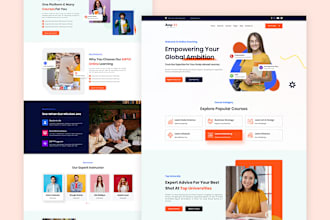 create a responsive coaching website for trainer, speakers, consultant