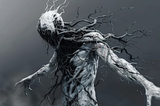 make fantasy character and fantasy horror character
