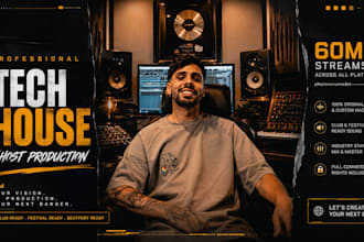 produce a professional tech house track