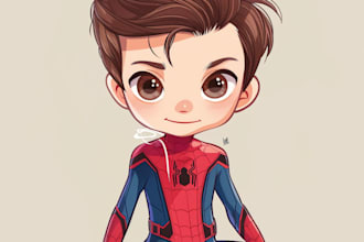 make custom superhero character in action