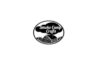 design attention shining smoke camp crafts logo