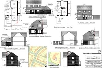 draw planning permission and building permit drawings