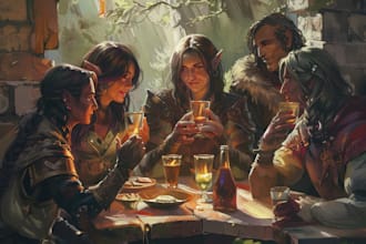 do dnd character art and dnd character party