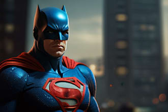 create amazing custom super hero portrait