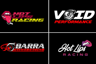 do motorsports car bike racing team or club logo design