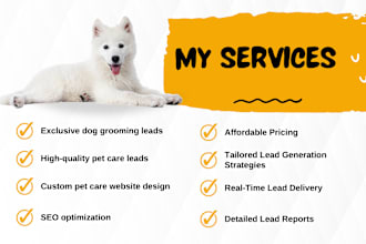 generate exclusive dog grooming leads pet care leads pet care website