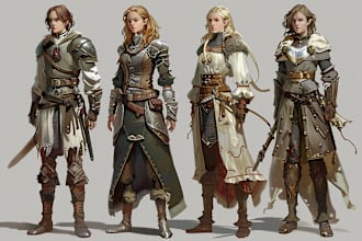 create a d and d character art and dnd art
