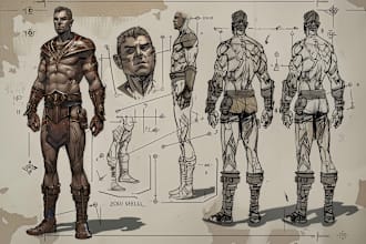 draw d and d character according to your requirement