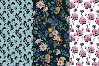 create seamless patterns design, fabric designs, textile printmaking
