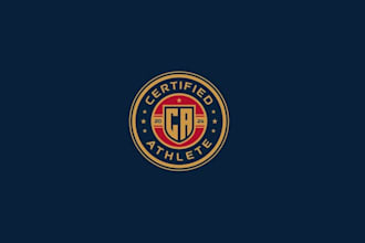 design powerful athletic training business logo