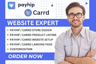 setup payhip ecommerce store payhip and carrd website landing page design