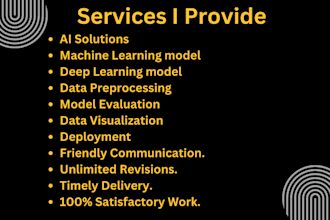 do ai projects, machine and deep learning using python