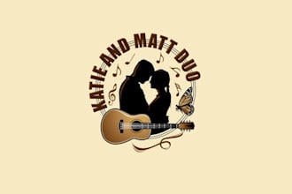acoustic music act logo design