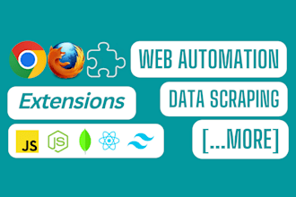 create a chrome firefox extension for web automation and scraping