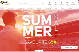 design tennis shopify website for tennis clothing, gear and dropshipping setup