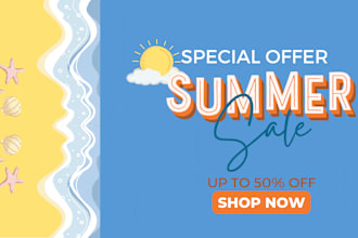 design website banner, web header and shopify banner