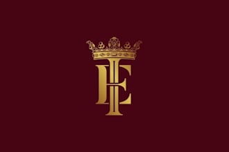 modern emblem entertainment logo design