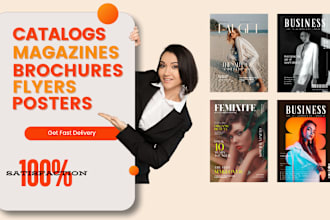 design digital magazine business product catalog flyer poster brochure  banner