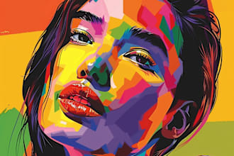 draw awesome wpap pop art portrait