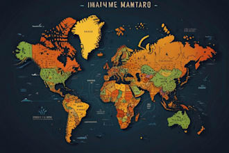 design great map in quality vector illustration