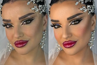 do high end natural beauty photo retouching
