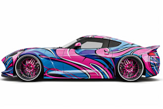 do professional car wrap design, truck wrap design, van wrap